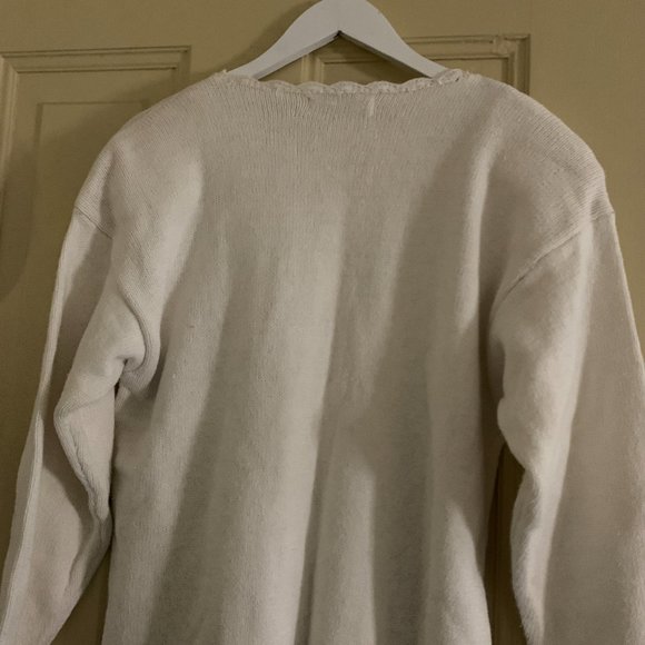 Vintage Colleen's Collectables Cream Sweater SZ M - Picture 7 of 16